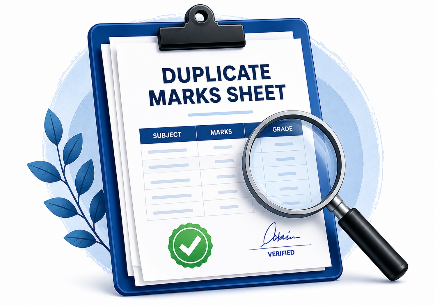 Duplicate Marks Sheet